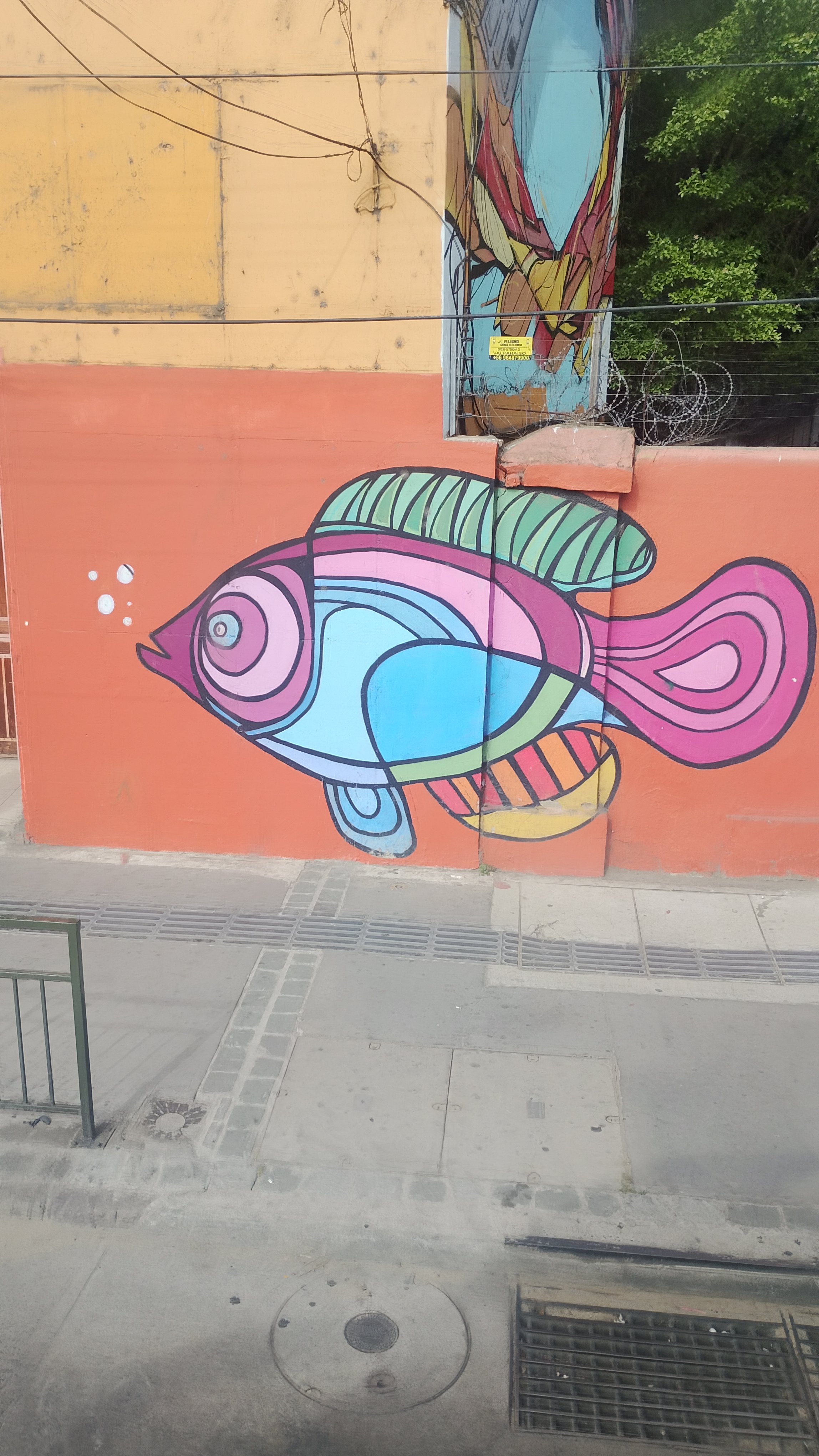 Pez grafitti en Valpo. -- este pececito lo vi cuando volvia a valparaiso un 19 de noviembre, cuando pedia mil señales.